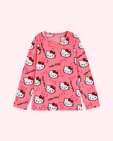 Hello Kitty Coral Pink Pajama Top