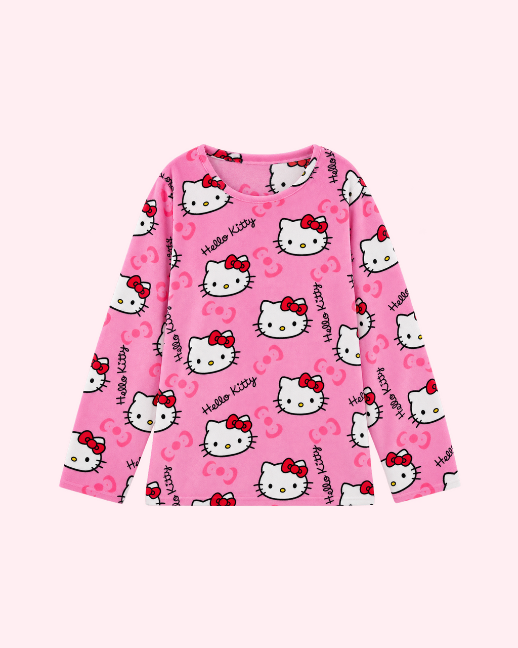 Hello Kitty Soft Pink Pajama Top