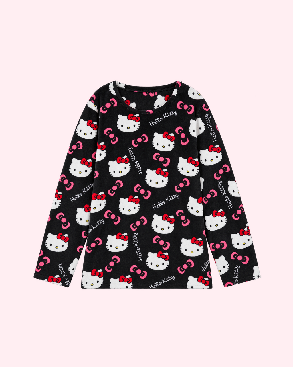 Hello Kitty Black Pajama Top