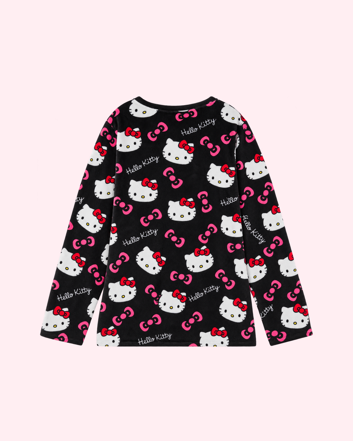 Hello Kitty Black Pajama Top
