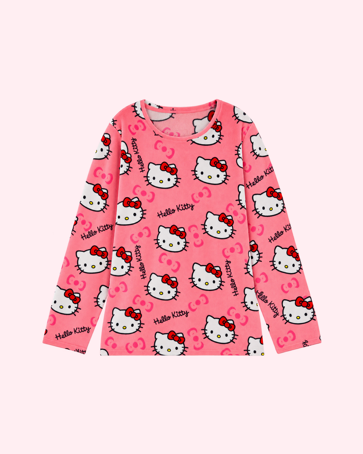 Hello Kitty Coral Pink Pajama Top