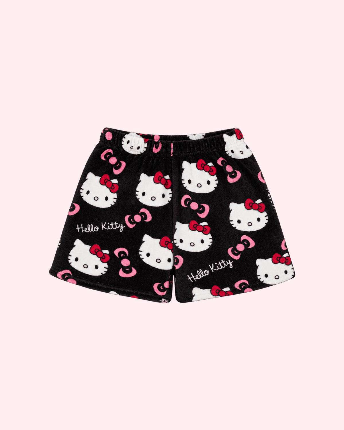 Hello Kitty Pajama Shorts – Black & Pink Bows
