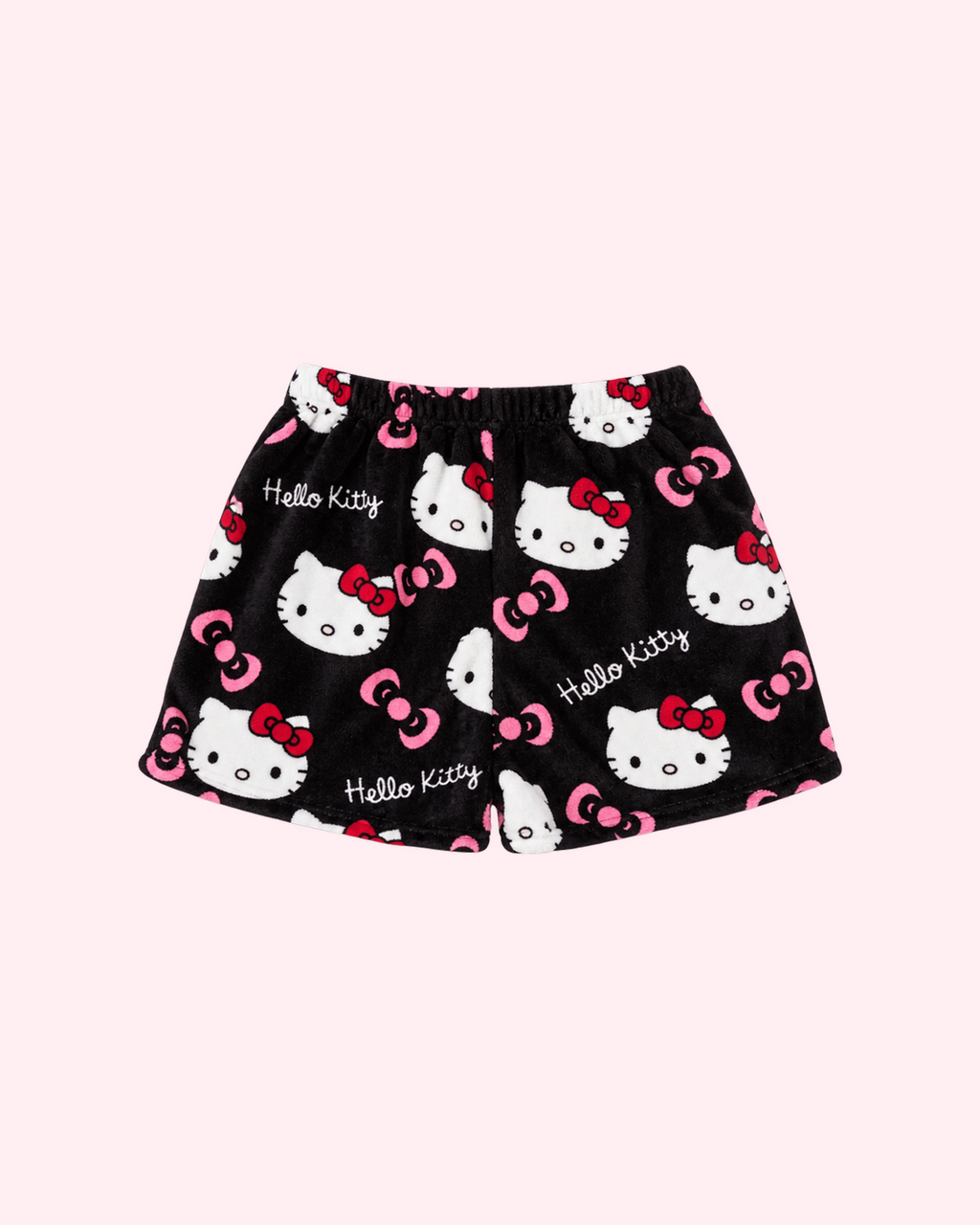 Hello Kitty Pajama Shorts – Black & Pink Bows