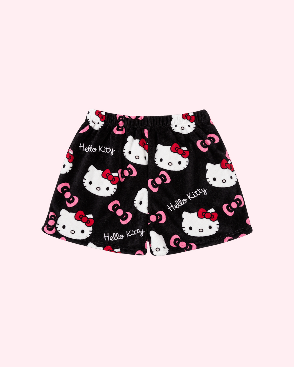 Hello Kitty Pajama Shorts – Black & Pink Bows