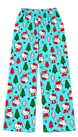 Hello Kitty Aqua Christmas Pajama Pants