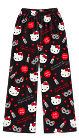 Hello Kitty Black Lipstick Pajama Pants
