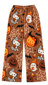 Hello Kitty Brown Halloween Pajama Pants