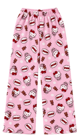 Hello Kitty Pink Teddy Bear Pajama Pants