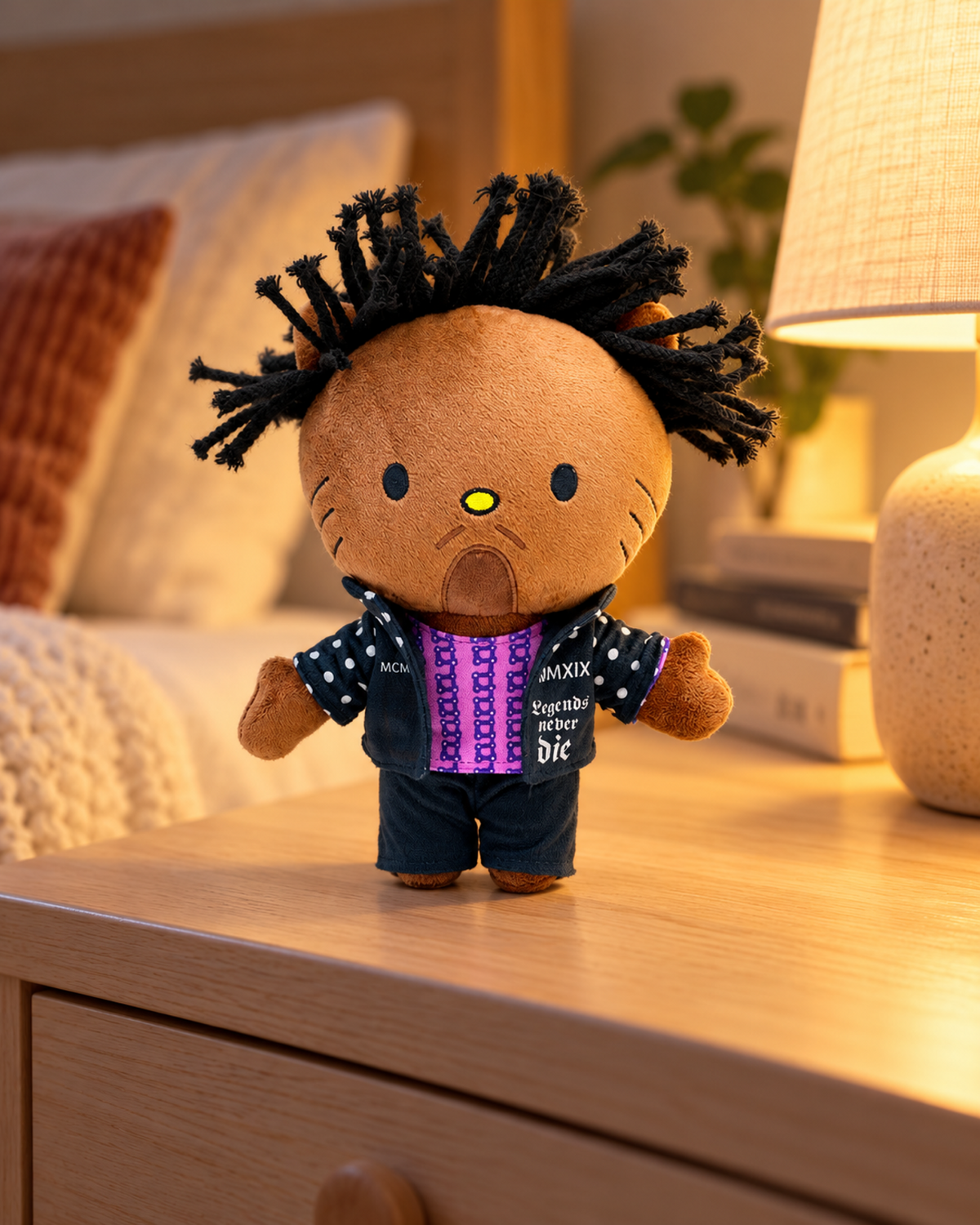 Juice Wrld x Hello Kitty Plush — Legends Never Die — styled scene 2