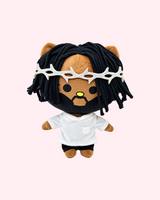 Kendrick Lamar x Hello Kitty Plush — White Outfit — front view