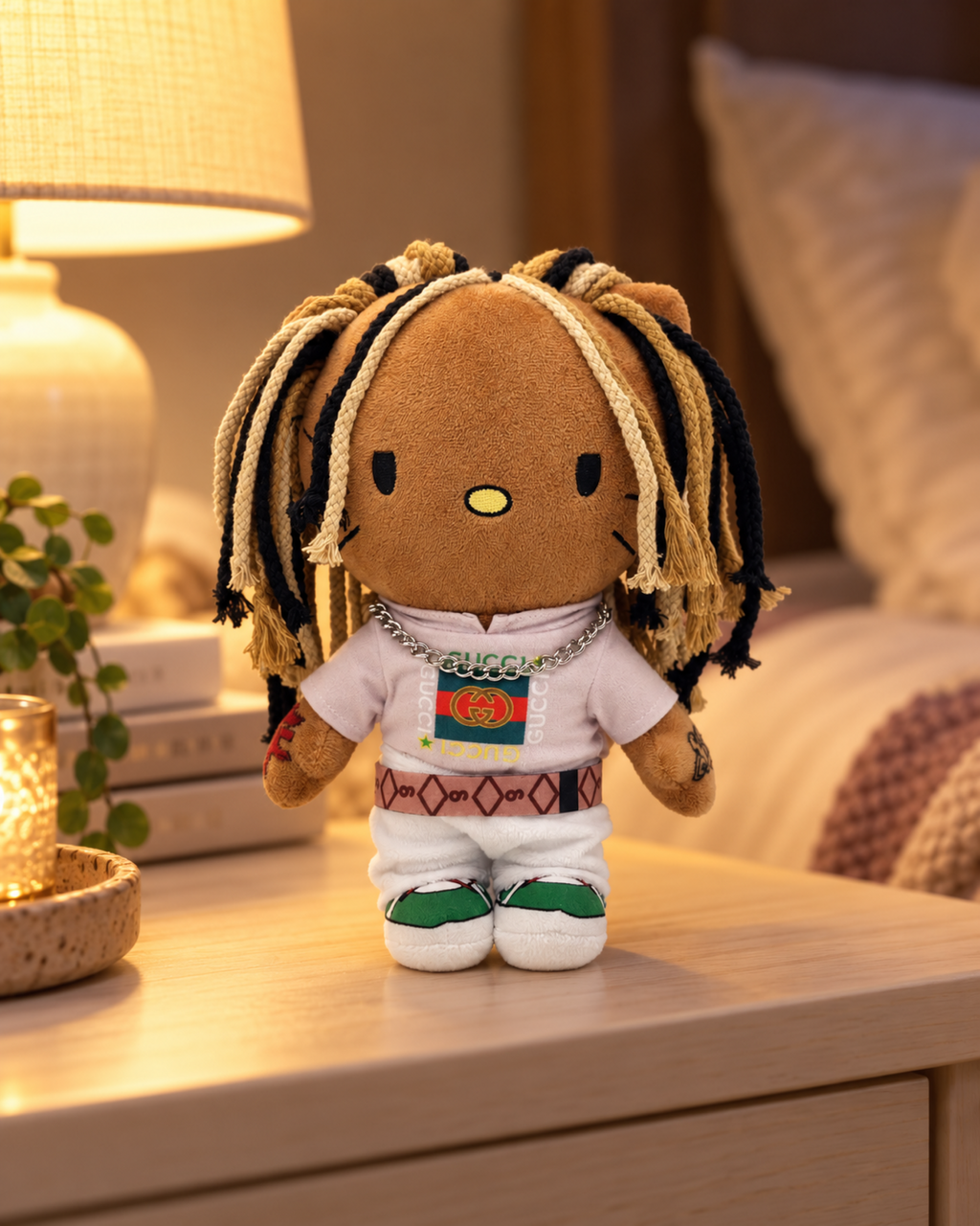 King Von x Hello Kitty Plush — styled scene 2