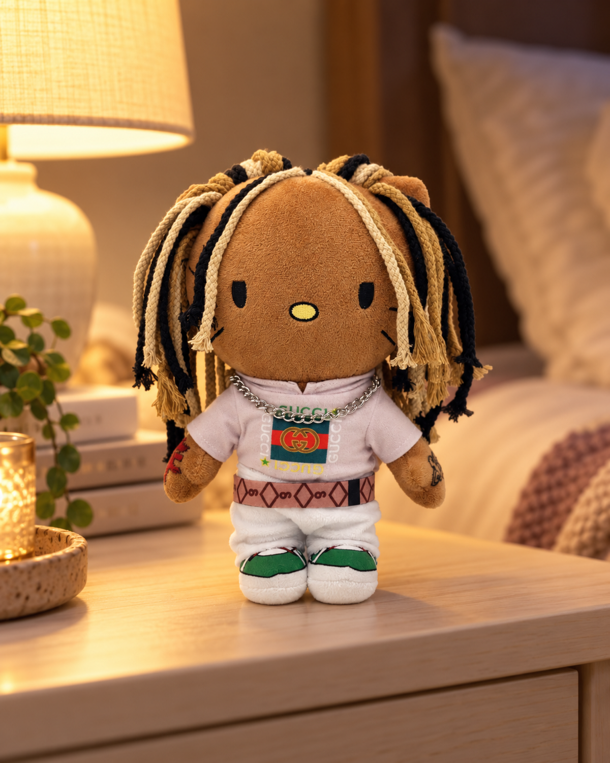 King Von x Hello Kitty Plush — styled scene 2