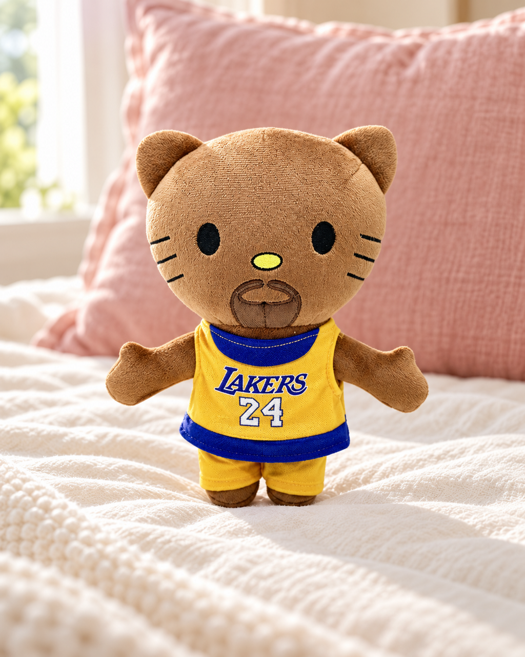 Kobe Bryant x Hello Kitty Plush — styled scene 1