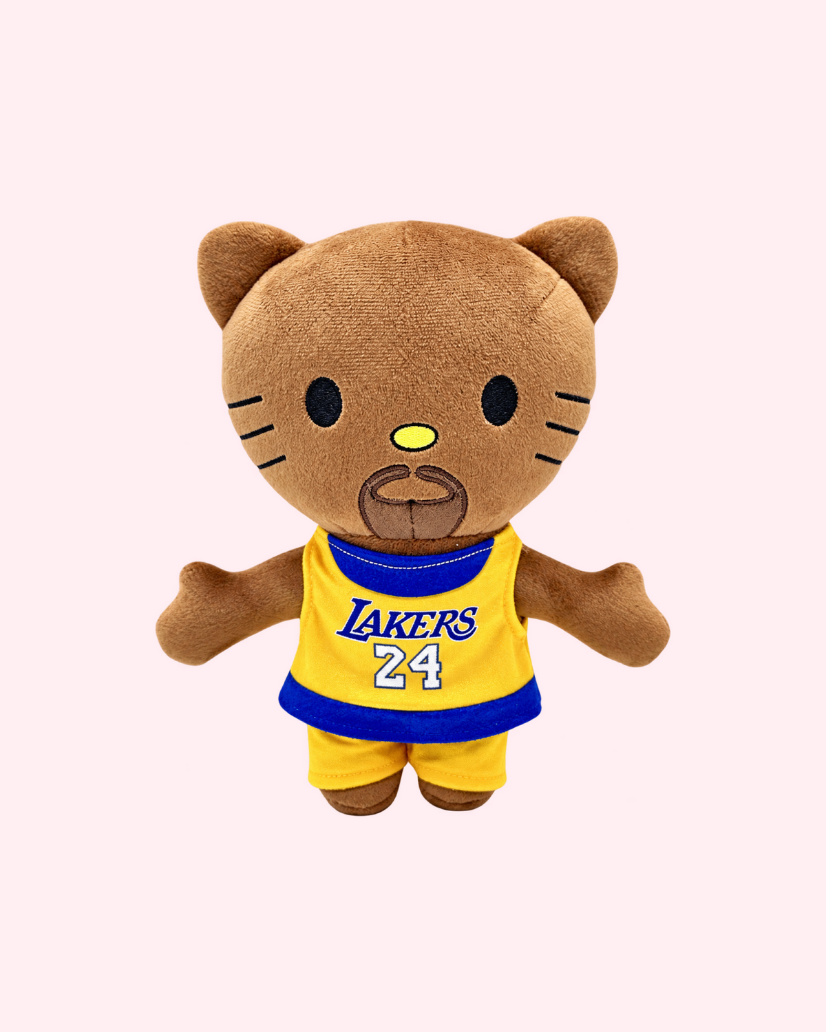 Kobe Bryant x Hello Kitty Plush — front view