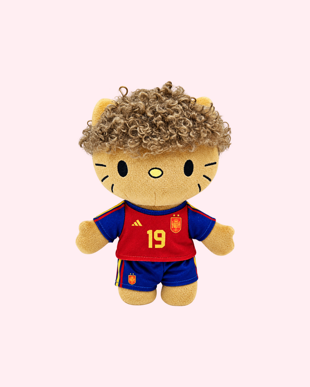 Lamine Yamal Hello Kitty plush — front view