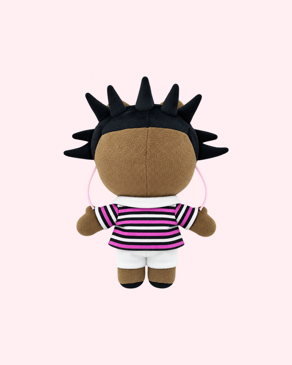 Lil Uzi Vert x Hello Kitty Plush — Purple Stripe Jacket — reconstructed rear view