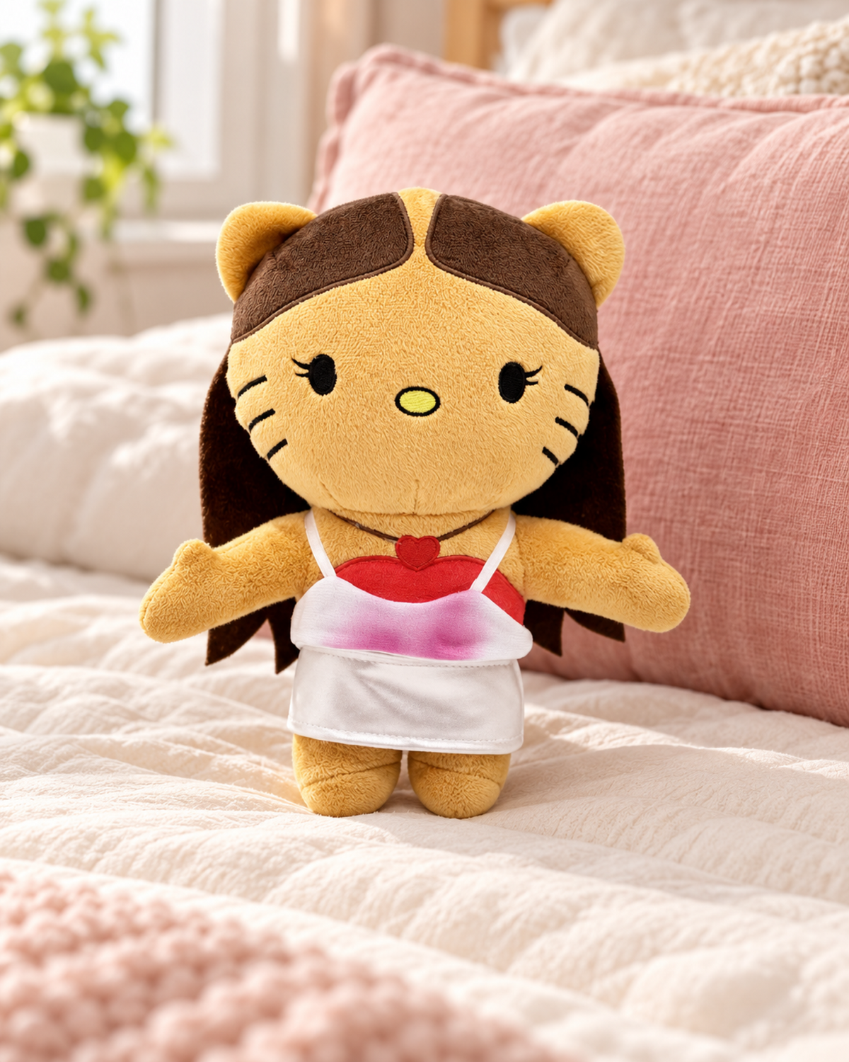 Olivia Rodrigo x Hello Kitty Plush — Heart Top — styled scene 1
