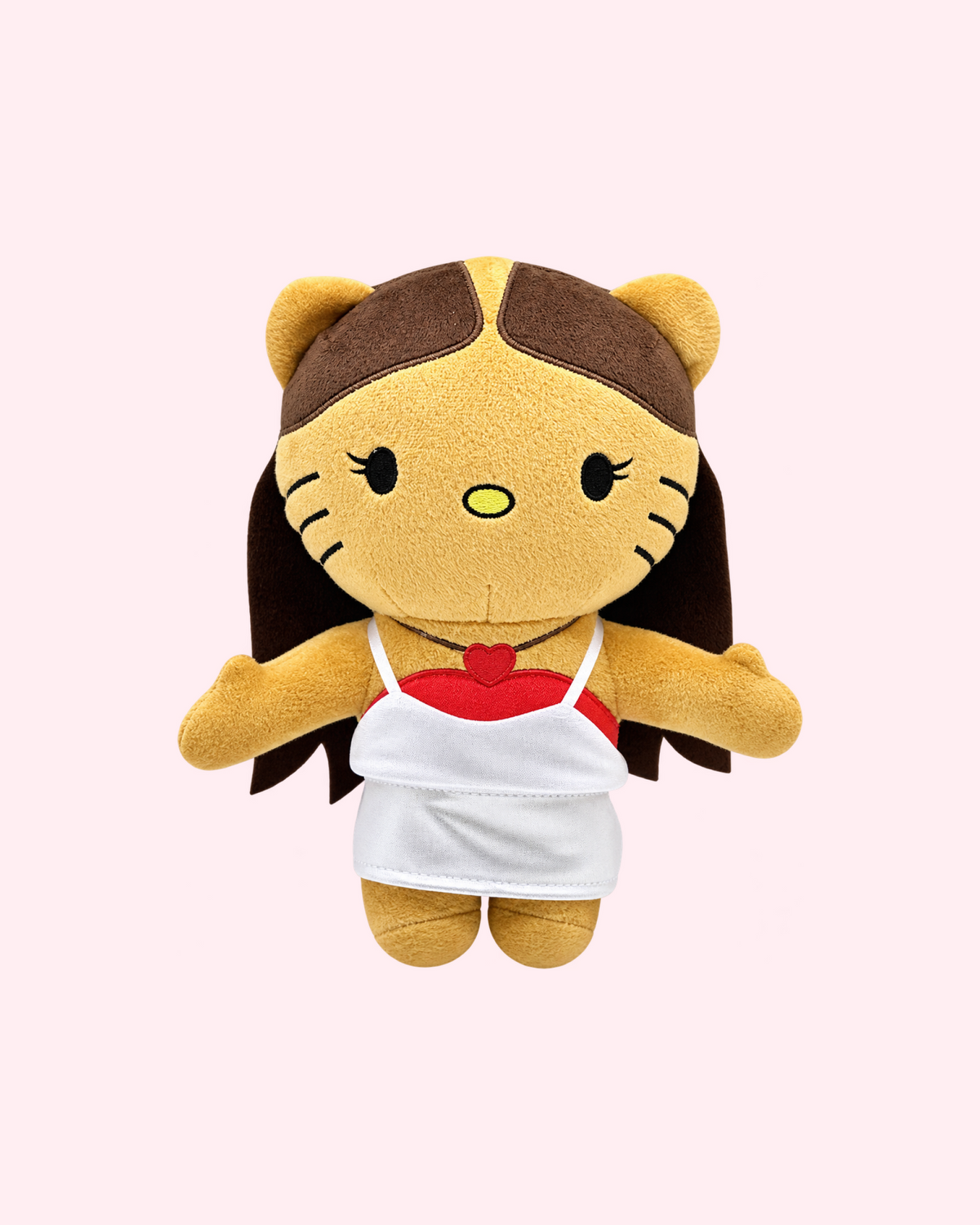 Olivia Rodrigo x Hello Kitty Plush — Heart Top — front view