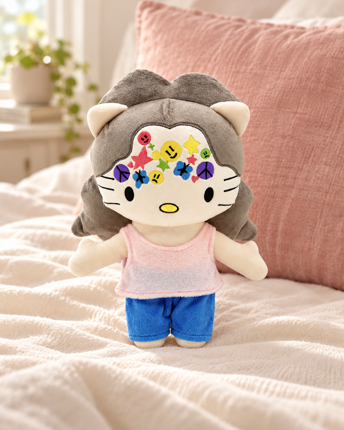 Olivia Rodrigo x Hello Kitty Plush — SOUR — styled scene 1