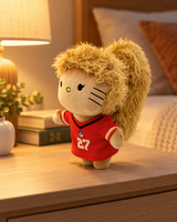 Taylor Swift x Hello Kitty Plush — Red Football Jersey — styled scene 2