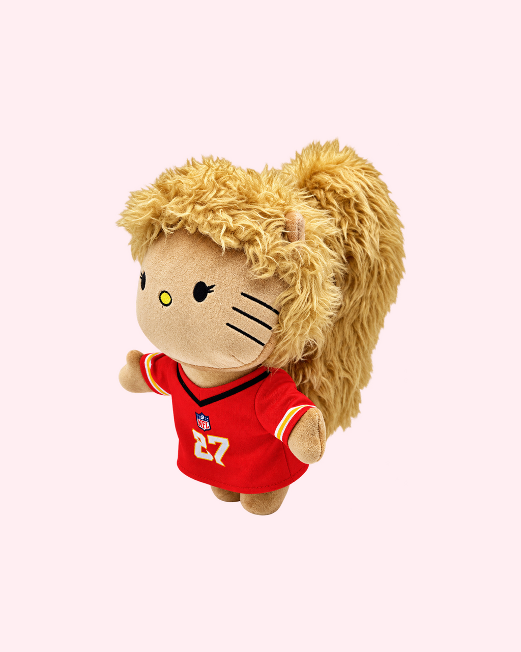 Taylor Swift x Hello Kitty Plush — Red Football Jersey — front view