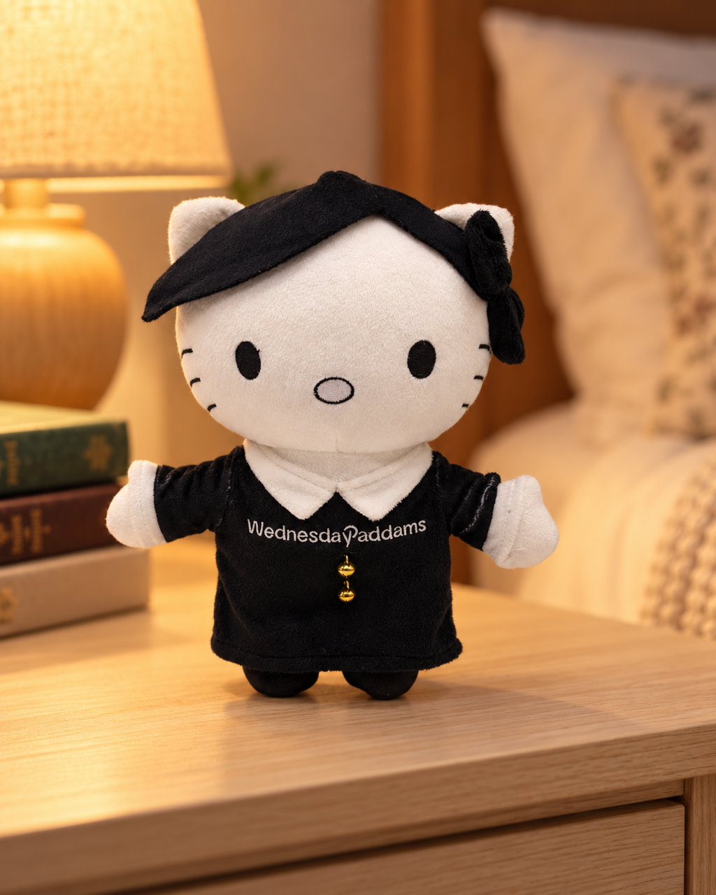 Wednesday x Hello Kitty Plush — styled scene 2